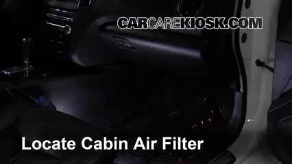 2013 Nissan Maxima SV 3.5L V6 Filtre à air (intérieur) Contrôle
